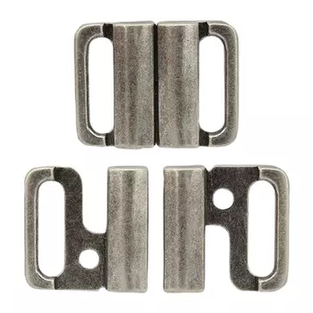 5716 Застежка 15мм. т/сереб.