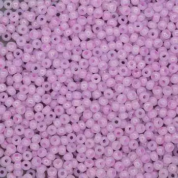 (57526) 331-19001-10/0 Бисер полупрозрачный жемчужный с цв.центром 10/0, круг.отв., 20гр Preciosa