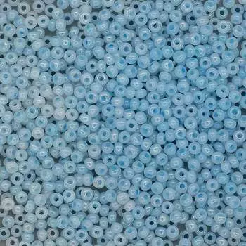 (57534) 331-19001-10/0 Бисер полупрозрачный жемчужный с цв.центром 10/0, круг.отв., 20гр Preciosa