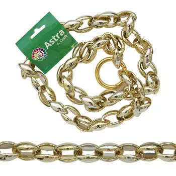 5765 Пояс Астра 1м, размер звена 32*22мм (золото)