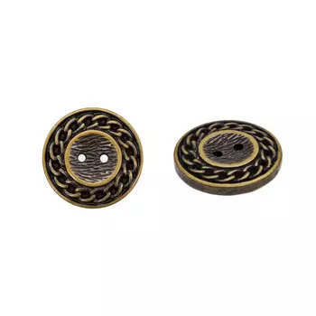 57698 Пуговица на прокол, 23 мм (AB)