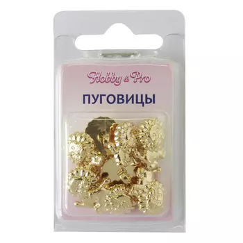 57976 Пуговица 'Лев' 18мм 8шт (G)