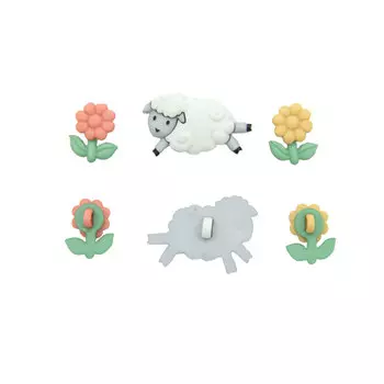 5798, Пуговицы-фигурки. Овечки Dress It Up