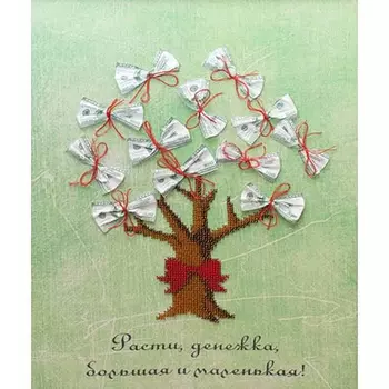 58000 Набор для вышивания бисером Astrea 'Денежное дерево', 30х38 см