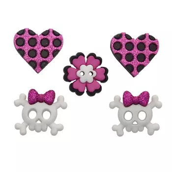 5813, Пуговицы-фигурки. Смешная девочка Dress It