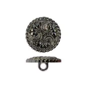 58305 Пуговица на ножке, 21 мм (BN (черный никель))