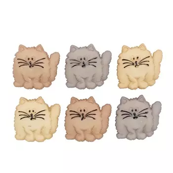 5830, Пуговицы-фигурки. Толстая кошка Dress It