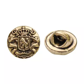 58609 Пуговица на ножке, 13 мм (AG золото)