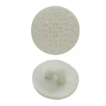 58867 Пуговица на ножке, 15 мм (102 молочный)