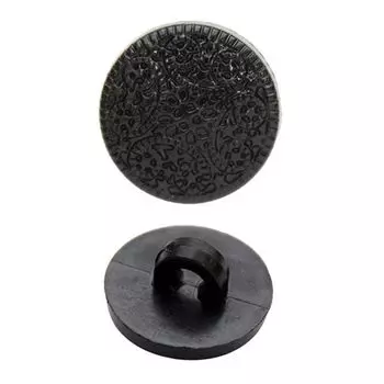 58867 Пуговица на ножке, 15 мм (310 черный)