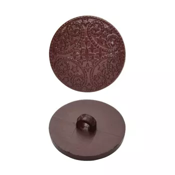 58867 Пуговица на ножке, 25 мм (294 коричневый)