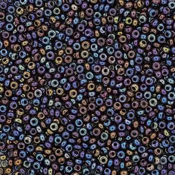 (59205) 331-19001-10/0 Бисер непрозрачный с радужным покрытием 10/0, круг.отв., 20гр Preciosa