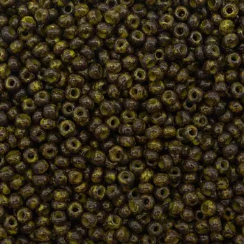 (59943) Бисер прозрачный с серебр.центром 10/0, круг.отв., 50г, Preciosa