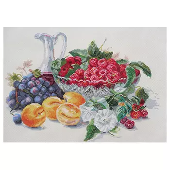5-10 Набор для вышивания АЛИСА 'Абрикосы и малина' 37*27см