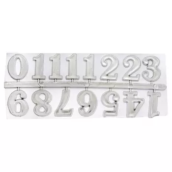 5AS-085 Цифры арабские для часов 2,5см (серебро)