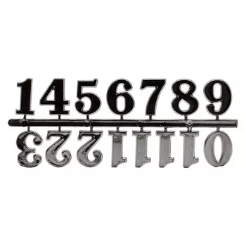 5AS-085 Цифры арабские для часов 2,5см (темное серебро)