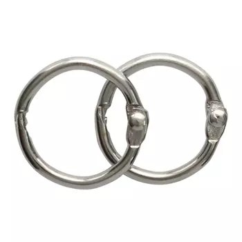 5AS-102 Кольца для альбомов 2см, уп/2шт (серебро)
