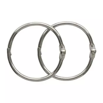 5AS-105 Кольца для альбомов 3,5см, уп/2шт (серебро)