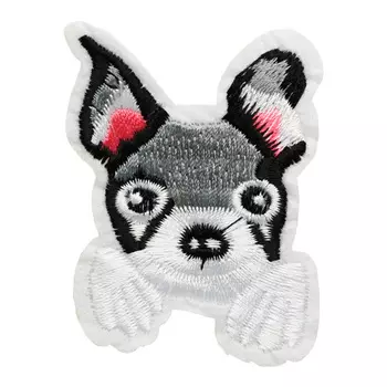 5AS-222 Термоаппликация 'Мопс' 4,5х6см, 3шт/упак