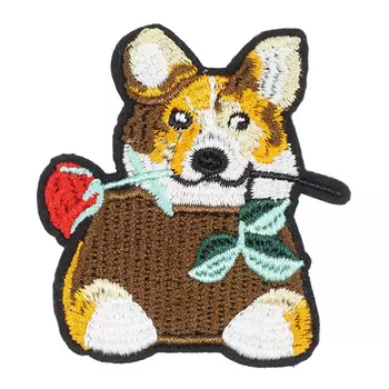 5AS-230 Термоаппликация 'Корги' 5,5х6см, 3шт/упак