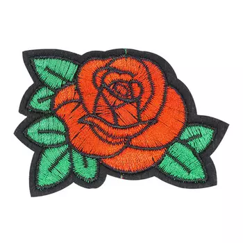 5AS-231 Термоаппликация 'Роза' 7х5см, 3шт/упак