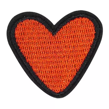 5AS-242 Термоаппликация 'Сердце' 3,5х4см, 3шт/упак