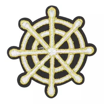 5AS-245 Термоаппликация 'Штурвал' 6см, 3шт/упак