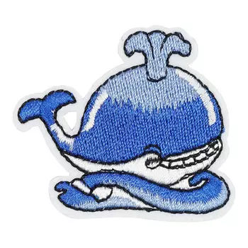 5AS-247 Термоаппликация 'Кит' 5х4,5см, 3шт/упак