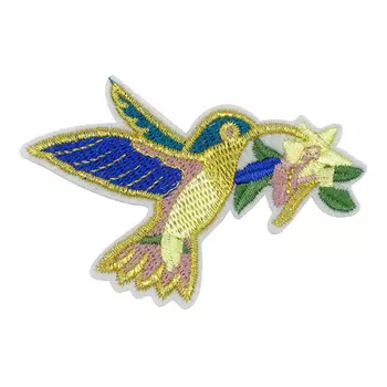 5AS-259 Термоаппликация 'Колибри' 9х6см, 3шт/упак