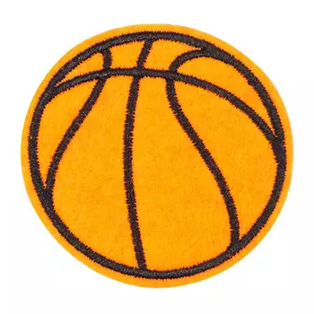 5AS-262 Термоаппликация 'Баскетбольный мяч' 6см, 3шт/упак