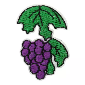 5AS-317 Термоаппликация 'Гроздь винограда' 4х2,5см, 3шт/упак