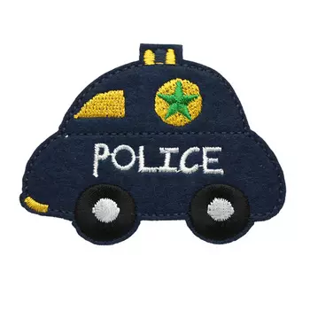5AS-325 Термоаппликация 'Police' 8х6см, 3шт/упак