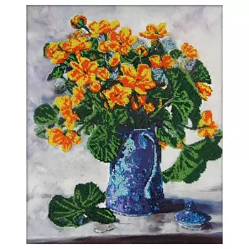 60011 Набор для вышивания бисером Astrea 'Желтые цветы' 40х34см