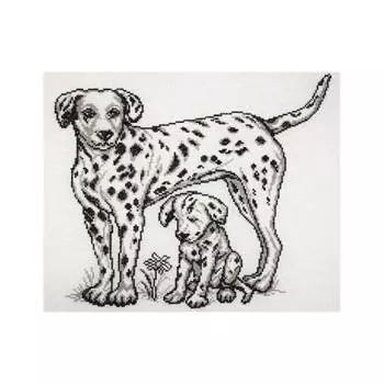 6001 Набор для вышивания счетным крестом 'Матренин Посад' 'Долматины', 31*27 см