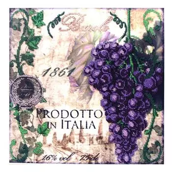 60023 Набор для вышивания бисером Astrea 'Синий виноград', 30х30 см