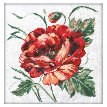 6008 Набор для вышивания счетным крестом Матренин посад 'Маковый этюд' 50*50см