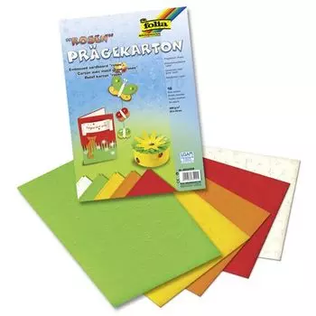 6022309 Картон текстурированный 'Розы', 220 г/м², 23*33 см, упак./10 листов, Folia
