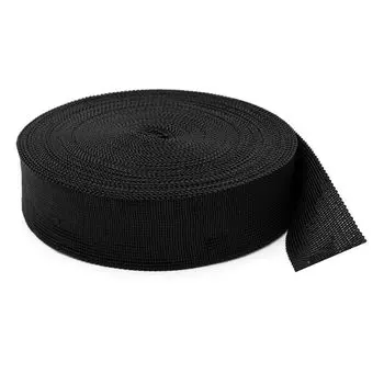 60373 Тесьма окантовочная 40мм*25м (14,85г/м) (005 черный)