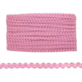 6037 Тесьма 6мм*25ярд (22,85м) (розовый)