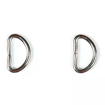 6056 Полукольцо 15мм, никель ГР