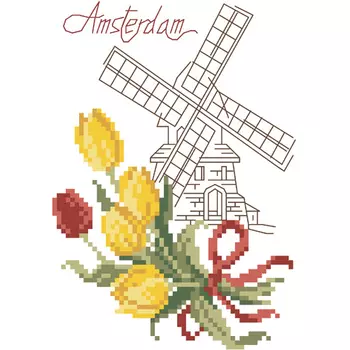 6060 Набор для вышивания счетным крестом Матренин посад 'Амстердам' 20*20см
