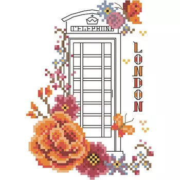 6062 Набор для вышивания счетным крестом 'Матренин Посад' 'Лондон', 10*14 см