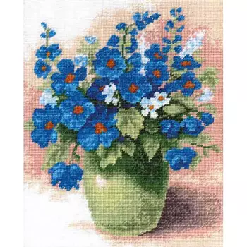 609 Набор для вышивания Hobby&amp;Pro 'Анютины глазки', 21*26 см