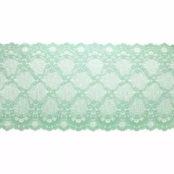 60Р Кружево эластичное 21см*10м (салатовый)