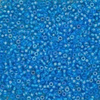 (61030) 331-19001-10/0 Бисер прозрачный радужный 10/0, круг.отв., 20гр Preciosa