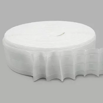 6115-S Тесьма шторная 1/1,5 6,5см*100м