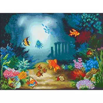 6117 Набор для вышивания счетным крестом Матренин посад 'Подводный мир' 40*55см