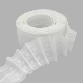 6120-S Тесьма шторная 1/2 равн. 6,5см *10м (ГР)