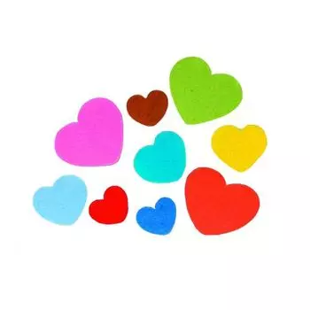 61212204 Фетр для творчества 'Сердце', упак./80 шт., Glorex