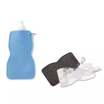 61212494 Сумка из фетра с пластиковой бутылкой для воды, голубой, 14,7x30 см, Glorex